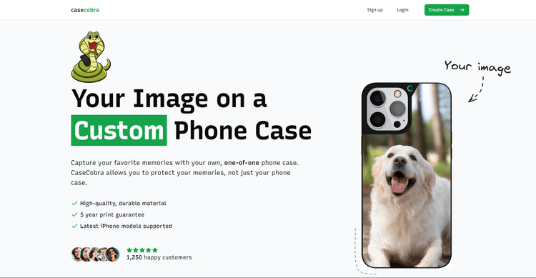 Preview of CaseCobra (E-commerce Store)