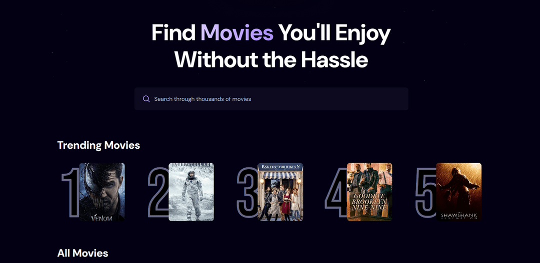 Preview of Movie-Seach-App